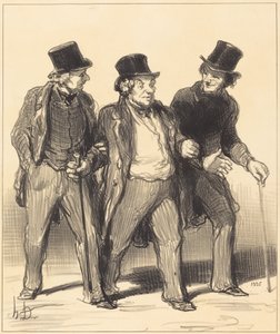 Mir scheint, ich sehe... einen... Hund... ohne Maulkorb!... von Honoré Daumier