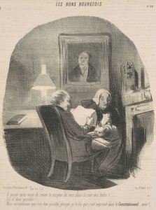 Es scheint, dass man die Seeschlange wieder gesehen hat ... von Honoré Daumier