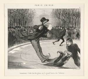 Unannehmlichkeit, Anmut auf dem großen Becken der Tuilerien zu zeigen, aus Paris L