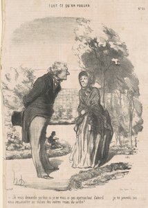 Ich bitte um Verzeihung, wenn ich Sie nicht bemerkt habe ... von Honoré Daumier