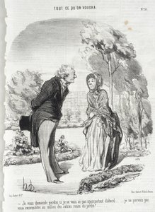 Ich bitte um Verzeihung, falls ich Sie nicht bemerkt habe... von Honoré Daumier