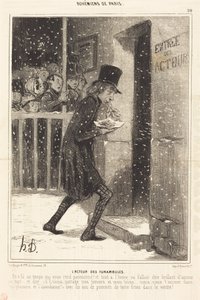 Der Schauspieler des Théâtre des Funambules von Honoré Daumier