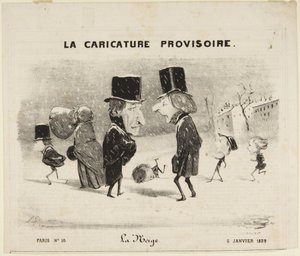 Der Schnee von Honoré Daumier