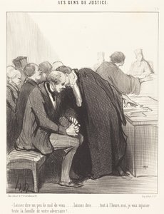 Lassen Sie ein wenig Schlechtes über sich sagen von Honoré Daumier
