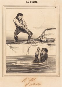 Die kleine Barbe zieht... von Honoré Daumier
