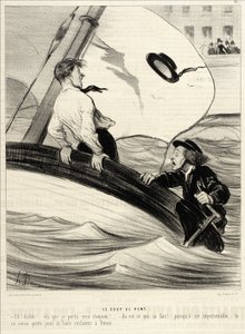 Der Windstoß von Honoré Daumier