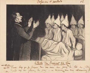 Der Schlafsaal eines gut geführten Internats von Honoré Daumier