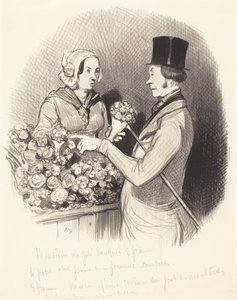 Der Tag, an dem man galant sein muss von Honoré Daumier