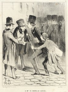 Der Händler für Sicherheitsketten von Honoré Daumier