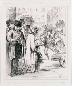 Das Neue Paris: Wie glücklich für die Eiligen, dass die Verkehrswege erweitert wurden von Honoré Daumier
