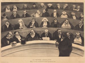 Der gesetzgebende Bauch von Honoré Daumier