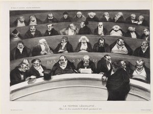 Der gesetzgebende Bauch von Honoré Daumier