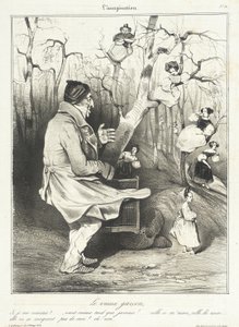 Der alte Junggeselle von Honoré Daumier