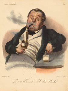 Der wahre Raucher von Honoré Daumier