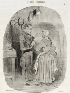 Die guten Bürger (erste Druckgrafikserie) von Honoré Daumier