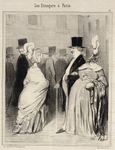 Die Fremden, von sich selbst betrachtet von Honoré Daumier