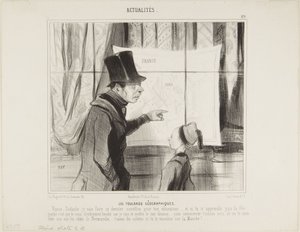 Die geografischen Halstücher von Honoré Daumier