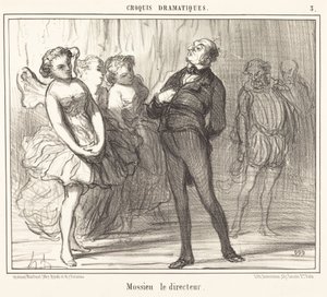 Mossieu der Direktor von Honoré Daumier