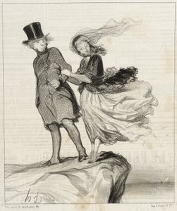O mein vergötterter Victor... Mir kommt eine poetische Idee!... von Honoré Daumier