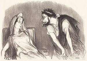 Ödipus von Honoré Daumier
