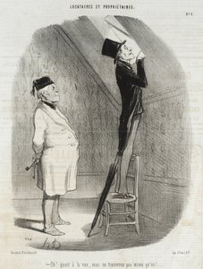 Oh! Was die Aussicht betrifft, finden Sie nichts Besseres als hier! von Honoré Daumier
