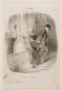 Oh, Papa, ... was für eine schöne Frau! von Honoré Daumier