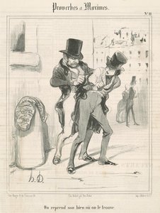Man nimmt zurück, was man findet von Honoré Daumier