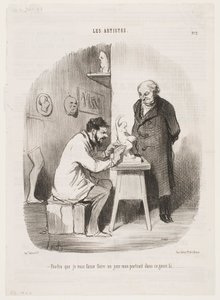Eines Tages müssen Sie mein Porträt in diesem Stil anfertigen. von Honoré Daumier