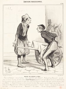 Ursprung der Beduinen in Paris von Honoré Daumier