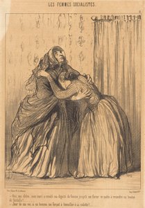 Ja, meine Liebe, mein Mann hat meine Würde herabgesetzt... von Honoré Daumier