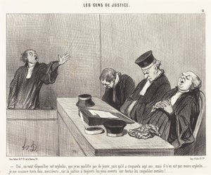 Ja, man will diesen Waisen berauben... von Honoré Daumier