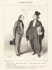 Verloren, mein Herr ... an allen Punkten verloren ... von Honoré Daumier