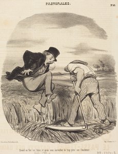 Wenn man Heu macht... von Honoré Daumier