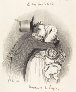 Begegnung mit der Bäuerin von Honoré Daumier