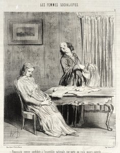 Repoussée...eine Tür bleibt mir offen... von Honoré Daumier