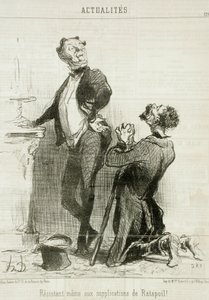 Den Bitten Ratapoils widerstehend... von Honoré Daumier