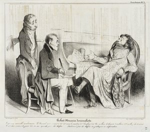 Robert Macaire Journalist von Honoré Daumier