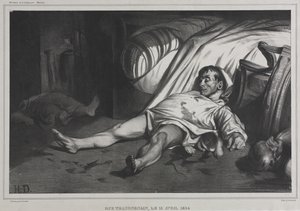 Rue Transnonain, 15. April 1834 von Honoré Daumier