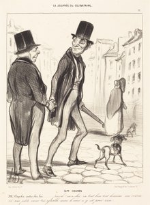 Sieben Uhr von Honoré Daumier