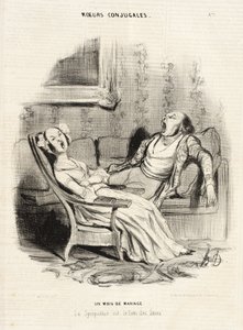 Sechs Monate Ehe von Honoré Daumier