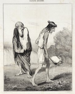 Telemach von der Liebe geplagt von Honoré Daumier