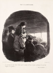 Das Schauspiel ist eine gute Sache für das Volk von Paris von Honoré Daumier