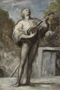 Der Troubadour von Honoré Daumier