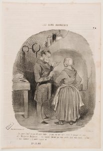 Das Eigelb ist nicht ausreichend geschlagen. von Honoré Daumier