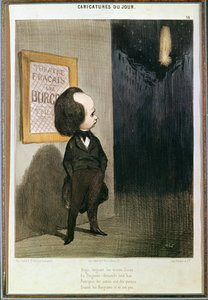 Das Scheitern von Victor Hugos „Les Burgraves“ (1802 - 1885) im Jahr 1843. Karikatur von Honoré Daumier (1808 - 1879). Paris, Victor-Hugo-Museum.