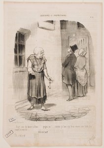 Die letzten zwanzig Cent gingen an Gott... Scoorge... von Honoré Daumier