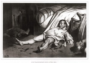 Das Massaker der Rue Transnonain am 14.04.1834 (Lithographie) 1837 von Honoré Daumier