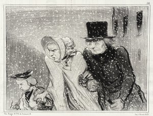 Du gehst mir auf die Nerven, meine Frau! ... schon seit einer Stunde ... von Honoré Daumier