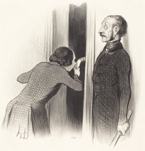Un Amant trop heureux von Honoré Daumier