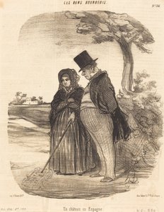 Ein Schloss in Spanien von Honoré Daumier